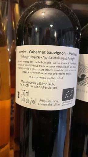 Tây Nam Bergerac Domaine Julien Auroux 2022