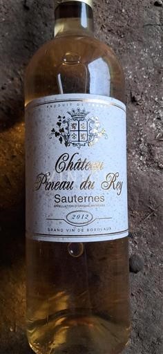 Bordeaux Sauternes Château Pineau Du Rey 2012