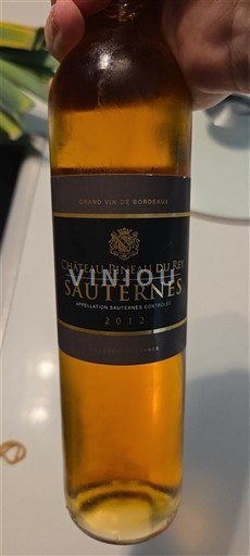 Bordeaux Sauternes Château Pineau Du Rey 2012