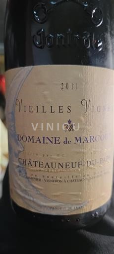 Rhône Valley Châteauneuf-du-Pape Domaine Marcoux Vieilles Vignes 2011