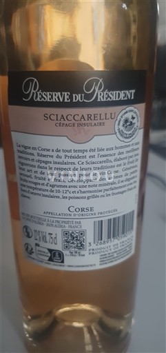 Corse Réserve Du Président Sciaccarellu Không niên vụ