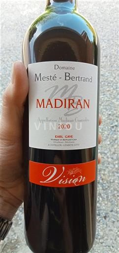 Zuidwest-Frankrijk Madiran Domaine Meste Bertrand Vision 2020