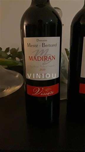 Sudoeste Madiran Domaine Meste Bertrand Vision 2020