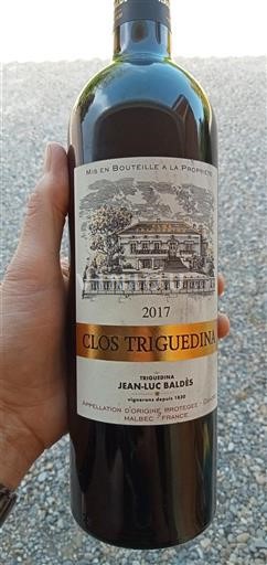 Sudoeste Cahors Clos Triguedina 2017