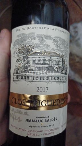 Tây Nam Cahors Clos Triguedina 2017