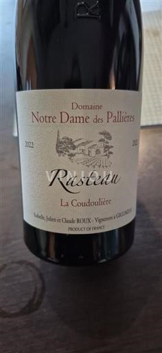 Valle del Ródano Rasteau Notre Dame Des Pallières La Coudoulière 2022