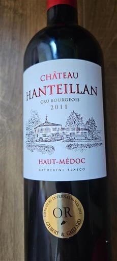 Bordéus Haut-Médoc Cru Bourgeois Château Hanteillan 2011