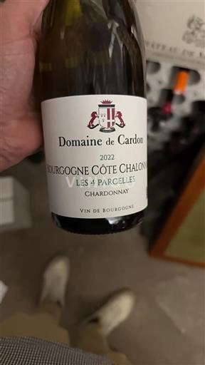 Burgundija Bourgogne-Côte-Chalonnaise Domaine Cardon Les 4 Parcelles 2022