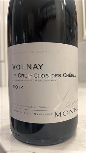 Borgogna Volnay Premier Cru Xavier Monnot Clos des Chènes 2014