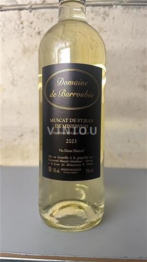Languedoc Muscat de Saint-Jean-de-Minervois Domaine Barroubio 2023