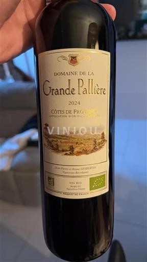 Vin Rouge sec Domaine La Grande Pallière 2024 France Provence Côtes-de-provence AOC