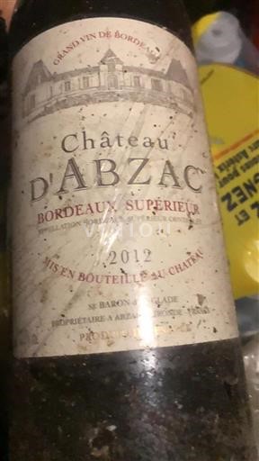Burdeos Bordeaux superior Château Abzac 2012