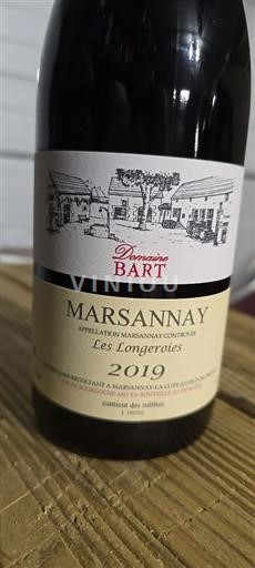 Burgundy Marsannay Domaine Bart Les Longeroies 2019