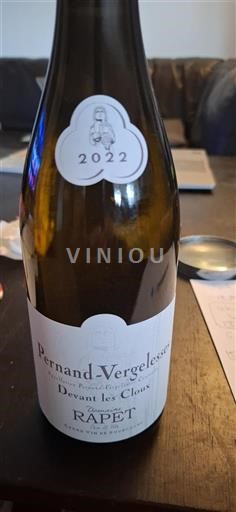 Burgund Pernand-Vergelesses Domaine Rapet Devant les Cloux 2022