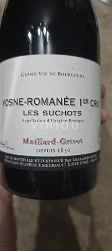 Bourgogne Vosne-Romanée Premier Cru Moillardgrivot Les Suchots 2019
