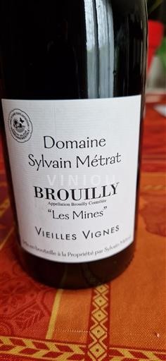 Beaujolais Brouilly Domaine Sylvain Métrat Les Mines Ei vuosikertaa