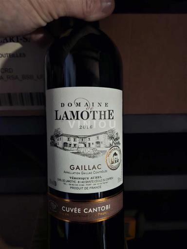 Sudoeste Gaillac Domaine Lamothe Cantobi 2016
