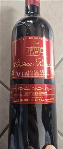 Bordeaux Château Rambaud Sélection Vieilles Vignes 2022