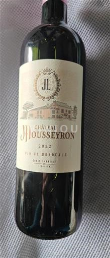 Burdeos Bordeaux Château Mousseyron 2022