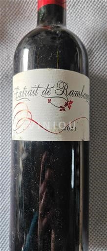 Bordeaux Ospecificerad Château Rambaud Extrait 2021