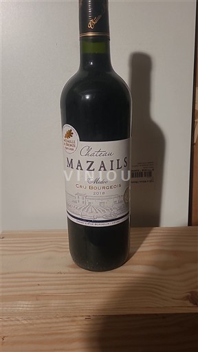 Bordeaux Médoc Cru Bourgeois Château Mazails 2016