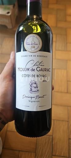 Bordéus Côtes-de-bourg Château Moulin De Gauriac 2019