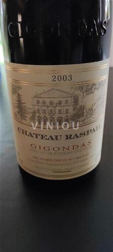 Valle del Rodano Gigondas Château Raspail 2003