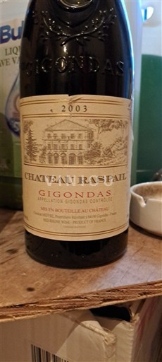 Rhônedalen Gigondas Château Raspail 2003