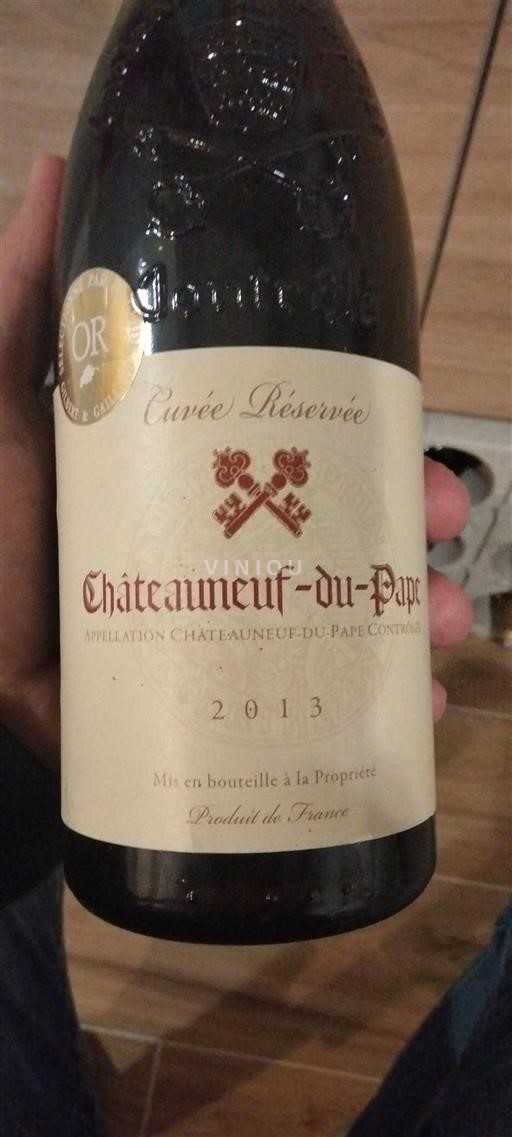 Thung lũng Rhône Châteauneuf-du-pape Cuvée Réservée 2013