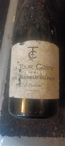 Rhônedalen Châteauneuf-du-Pape La Tour Coste Les Pialons 2009