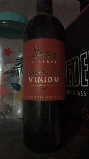 Burdeos Bordeaux Baron Philippe De Rothschild Réserve Mouton Cadet 2007