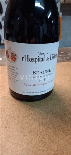 Bourgogne Beaune Vigne De L'hospital De Dijon Marie-Sophie Grangier 2018