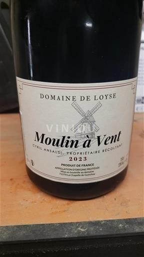 Vin Rouge sec Domaine Loyse 2023 France Beaujolais Moulin-à-vent AOC