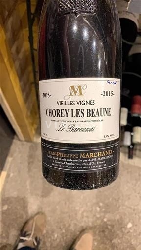 Bourgogne Chorey-lès-beaune Jeanphilippe Marchand Le Bareuzai 2015