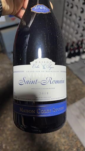Bourgogne Saint-Romain Maison Colin Seguin 2018