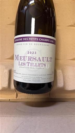 Burgundija Meursault Domaine Des Petits Champs Lins Les Tillets 2023