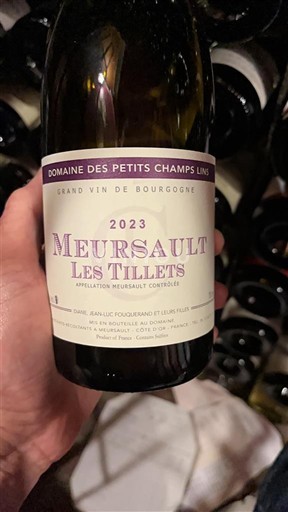 Bourgogne Meursault Domaine Des Petits Champs Lins Les Tillets 2023