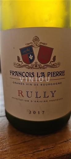 Vin Rouge sec François La Pierre 2017 France Bourgogne Rully AOC