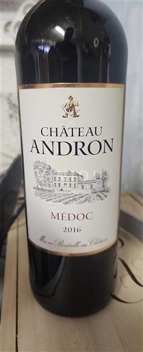 Bordéus Médoc Château Andron 2016