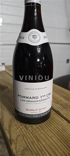 Burgundsko Pommard Premier Cru Moillardgrivot Les Grands Epenots 2018