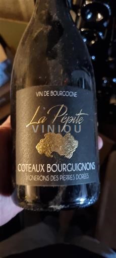 Bourgogne Bourgognebackar Vignerons Des Pierres Dorées La Pépite 2021