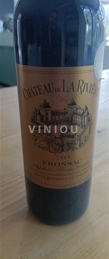 Bordeaux Fronsac Château La Rivière 2005