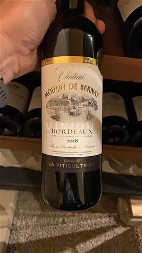 Bordéus Moulin De Bernat de la Viticultrice 2018
