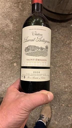Bordeaux Saint-Émilion Château Barrail Bellegrave 2008