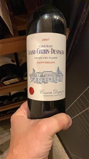Bordeaux Saint-Émilion Grand Cru Château Grand Corbindespagne 2007