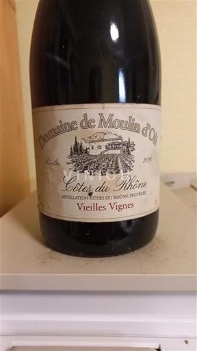 Valle del Ródano Côtes del Ródano Domaine Moulin Oli Vieilles Vignes 2020