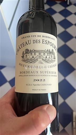 Bordeaux Bordeaux Supérieur Château Des Espourêts 2022
