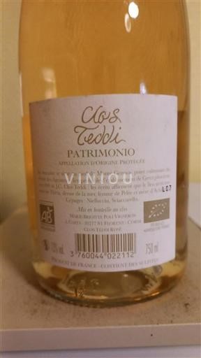 Corsica Patrimonio Clos Teddi Clos Teddi Rosé 2023