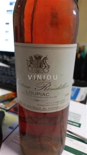 Burdeos Loupiac Château Rondillon 1999