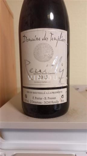 Thung lũng sông Loire Reuilly Domaine Des Templiers 2013